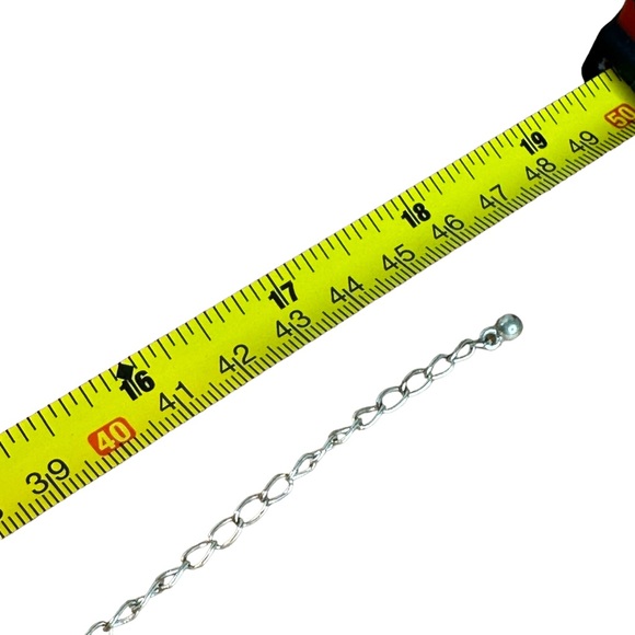 Vintage Circle Chain Mail Mesh Silver Tone Bib Necklace - Picture 4 of 5